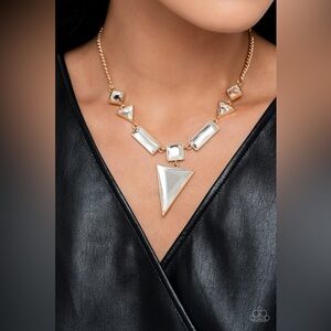 Fetchingly Fierce Gold Necklace